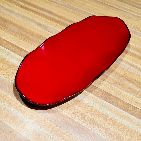 SLAH Cinnabar Appetizer Tray EUC 16”x 7” - Picture 3 of 5